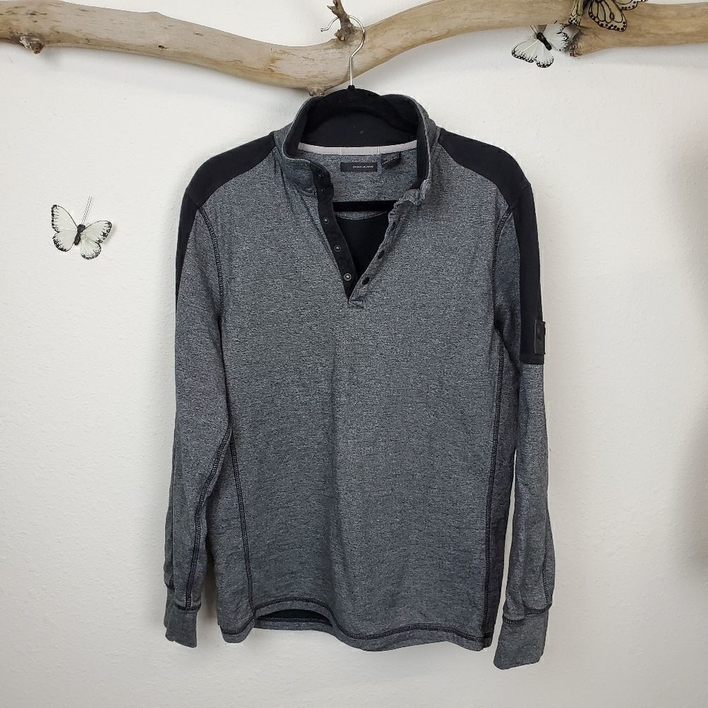 Dkny jeans athletic sweater black and gray